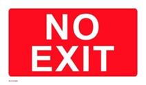 No Exit escape route sign (24m)